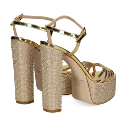 ELISABETTA FRANCHI Sandalias con plataforma de Mujer SA07L37E2 610 ORO