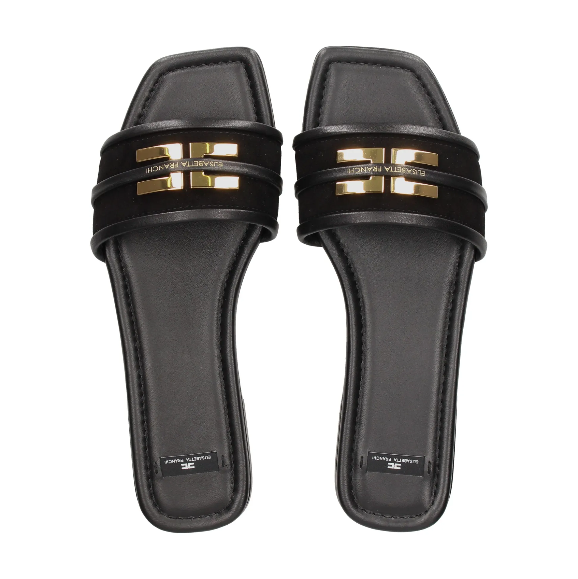 ELISABETTA FRANCHI Sandalias planas de Mujer SA72L61E2 110 NEGRO