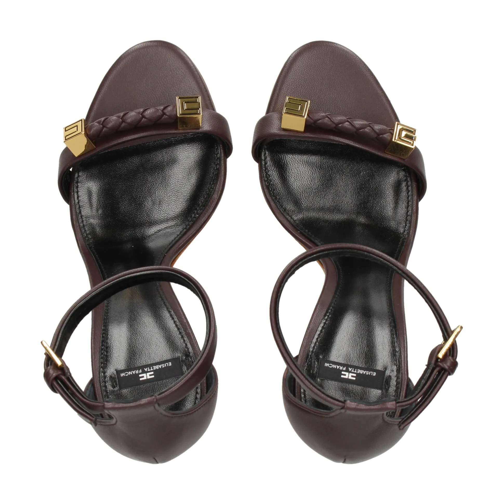 ELISABETTA FRANCHI Sandalias con tacón de Mujer SA12L61E2 644 CACAO