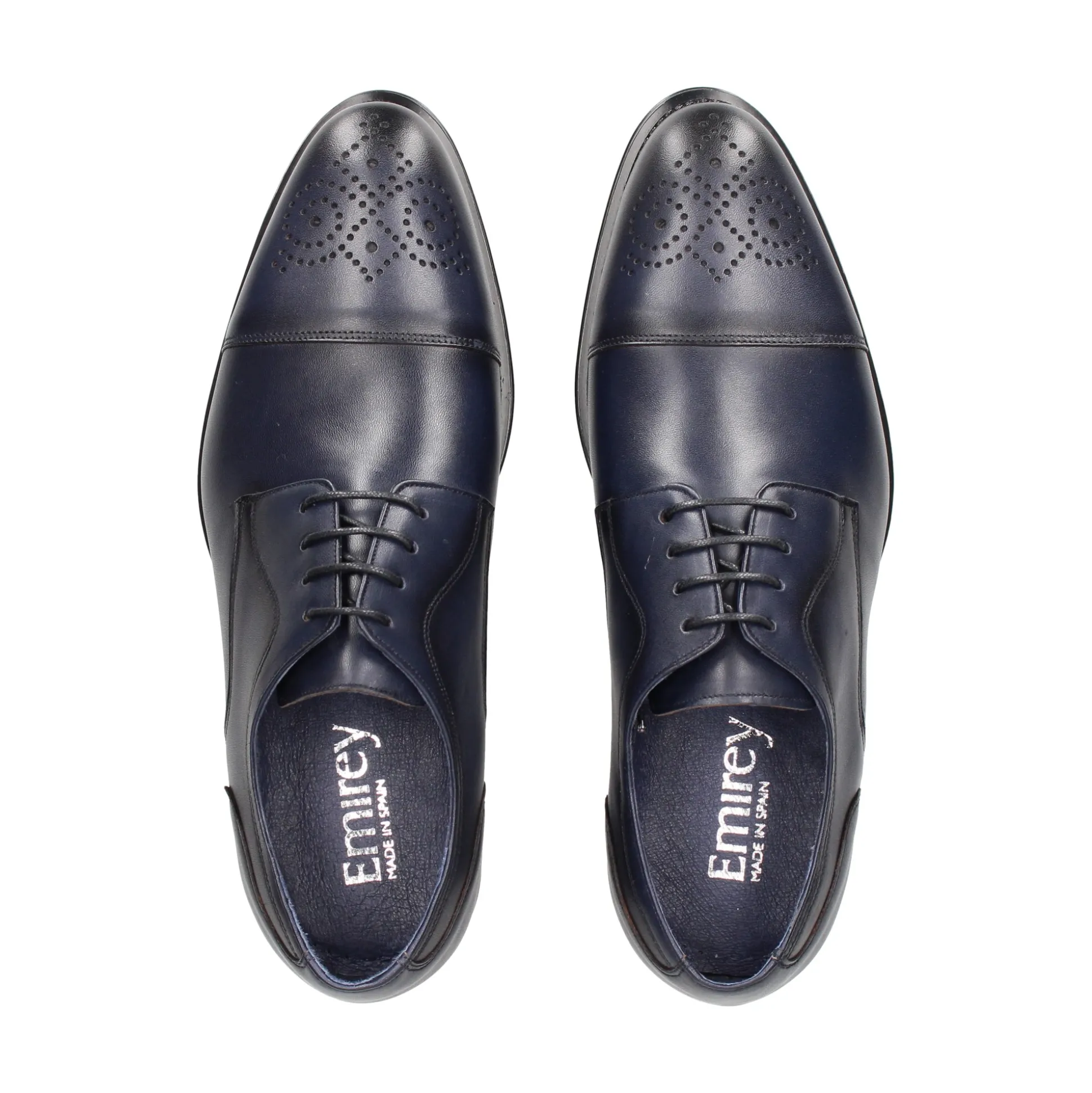 EMIREY Zapatos de vestir de Hombre E-504 AZUL