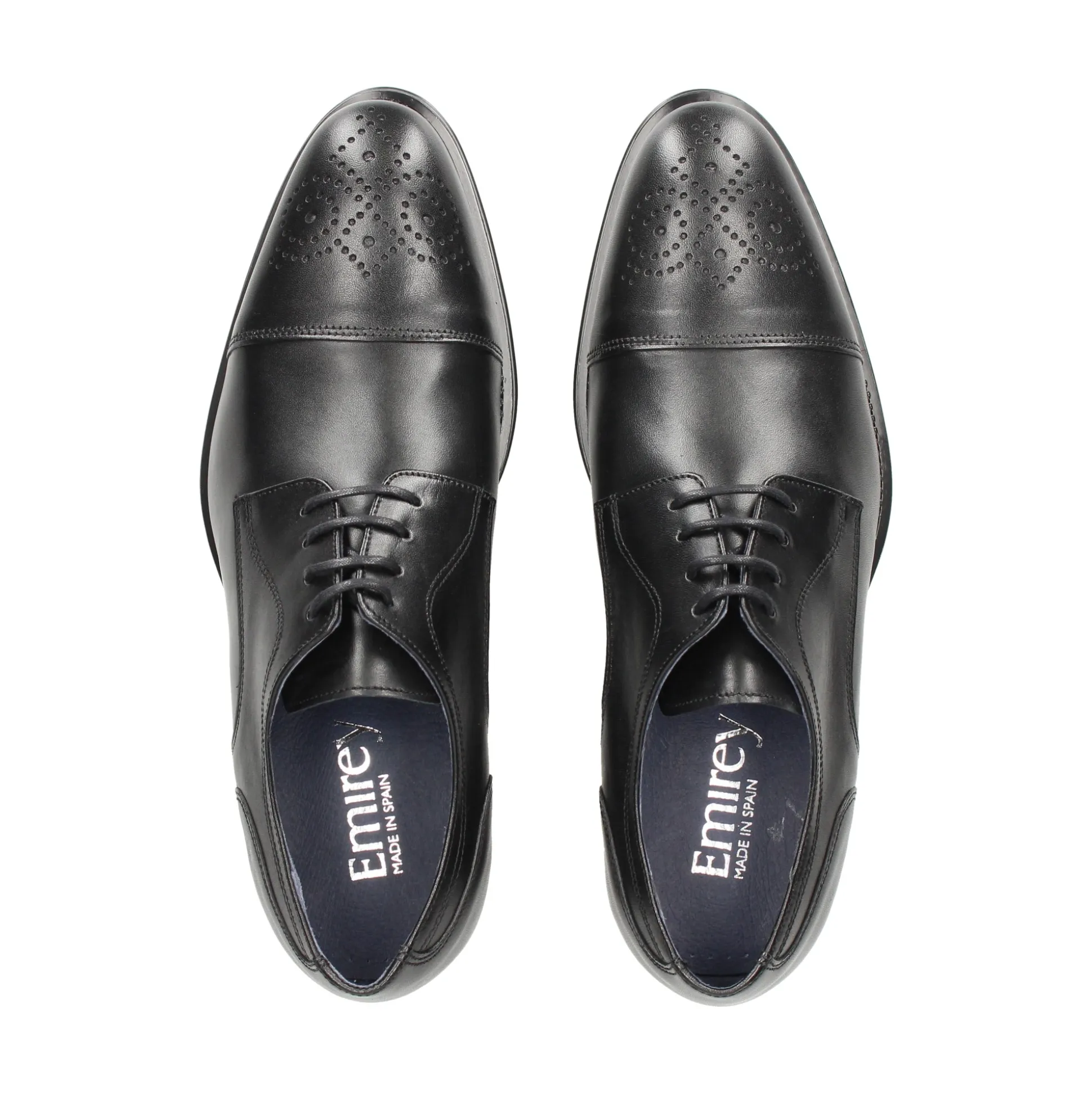 EMIREY Zapatos de vestir de Hombre E-504 NEGRO