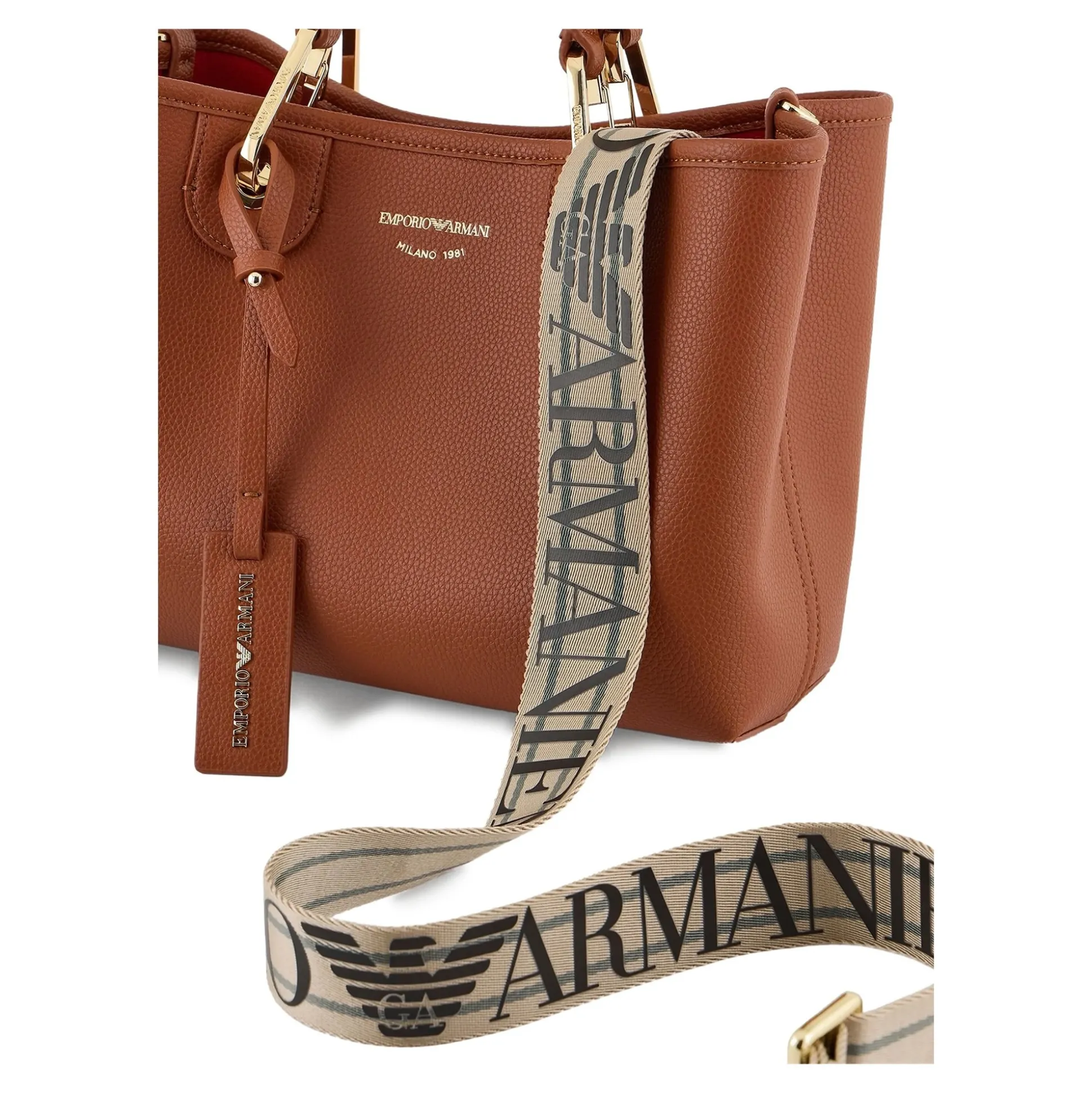 EMPORIO ARMANI Bolsos EW000361 M6030 CUOIO/ROS