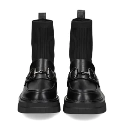 EXE Botines con tacón de Mujer B079-H227 NEGRO