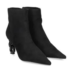 EXE Botines con tacón de Mujer SAMANTHA-810 NEGRO