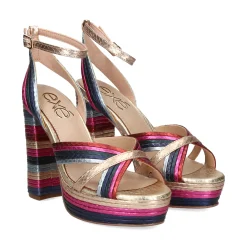 EXE Sandalias con plataforma de Mujer OPHELIA-832 MULTICOLOR
