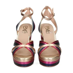 EXE Sandalias con plataforma de Mujer OPHELIA-832 MULTICOLOR