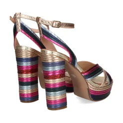 EXE Sandalias con plataforma de Mujer OPHELIA-832 MULTICOLOR