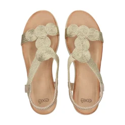 EXE Sandalias con plataforma de Mujer BZX23170-R3 ORO