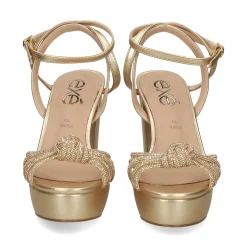 EXE Sandalias con plataforma de Mujer OPHELIA-623 ORO