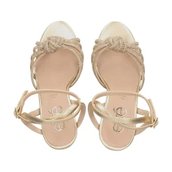 EXE Sandalias con plataforma de Mujer OPHELIA-623 ORO