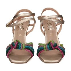 EXE Sandalias con tacón de Mujer GINGER-493 MULTICOLOR