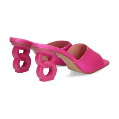 EXE Sandalias con tacón de Mujer LILIAN-160 604 FUCSIA