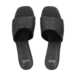EXE Sandalias con tacón de Mujer KATY-400 NEGRO