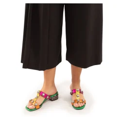 EXE Sandalias con tacón de Mujer KATY-414 MULTICOLOR