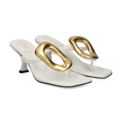 EXE Sandalias con tacón de Mujer SISSY-895 BLANCO