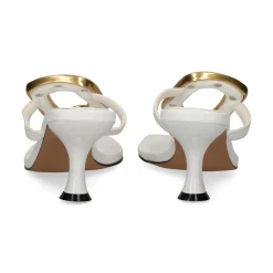 EXE Sandalias con tacón de Mujer SISSY-895 BLANCO