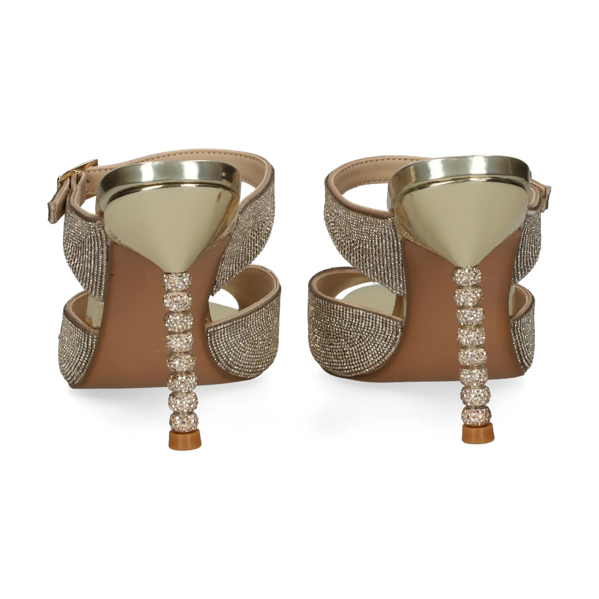 EXE Sandalias con tacón de Mujer JOY-700 ORO