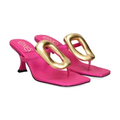 EXE Sandalias con tacón de Mujer SISSY-895 604 FUCSIA