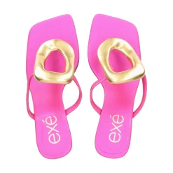 EXE Sandalias con tacón de Mujer SISSY-895 604 FUCSIA