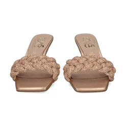 EXE Sandalias con tacón de Mujer JENIFER-040 PINK GOLD