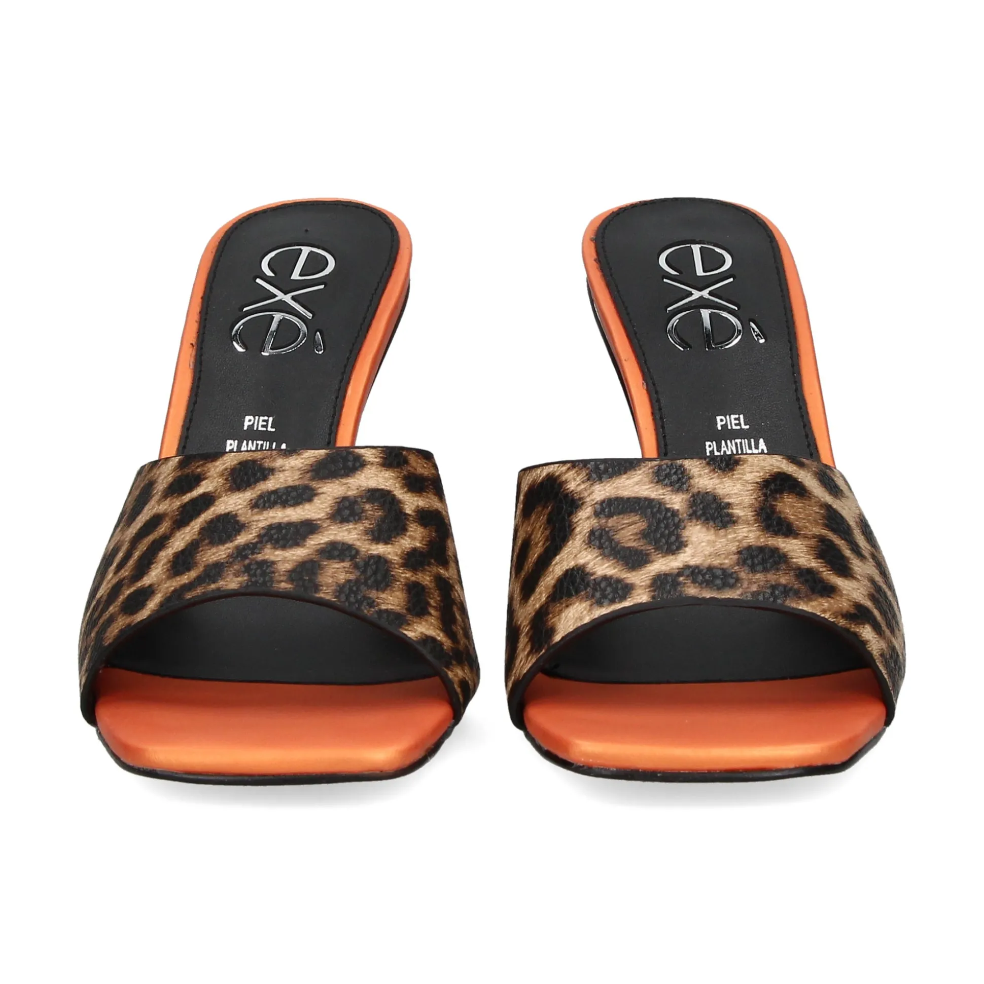 EXE Sandalias con tacón de Mujer LILIAN-160 LEOPARDO