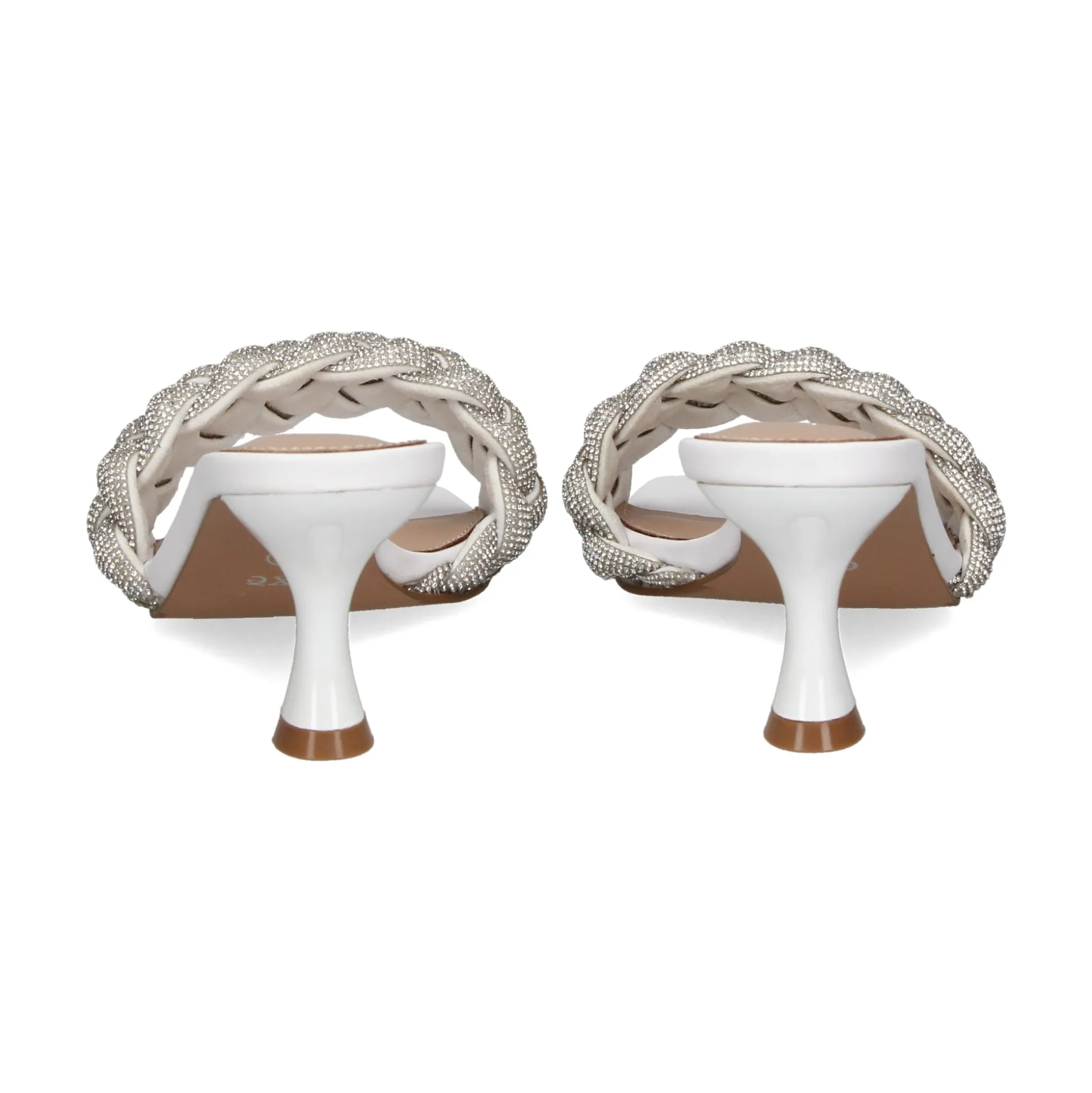 EXE Sandalias con tacón de Mujer JENIFER-040 BLANCO