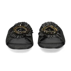 EXE Sandalias con tacón de Mujer KATY-424 NEGRO