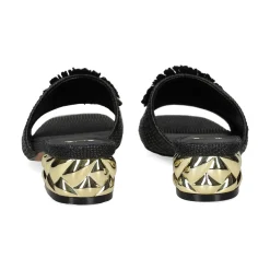 EXE Sandalias con tacón de Mujer KATY-424 NEGRO