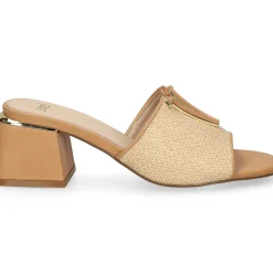 EXE Sandalias con tacón de Mujer CARMEN-160 BEIGE