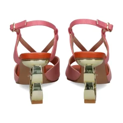 EXE Sandalias con tacón de Mujer LILIAN-164 ROSA
