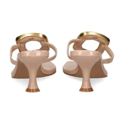EXE Sandalias con tacón de Mujer SISSY-895 PATENT NUDE