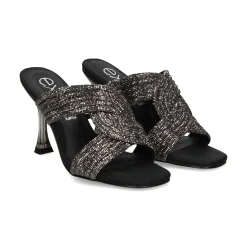 EXE Sandalias con tacón de Mujer LILY-421 NEGRO