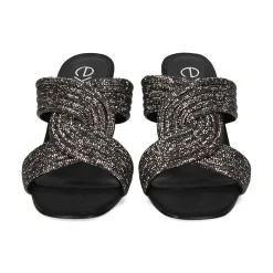 EXE Sandalias con tacón de Mujer LILY-421 NEGRO