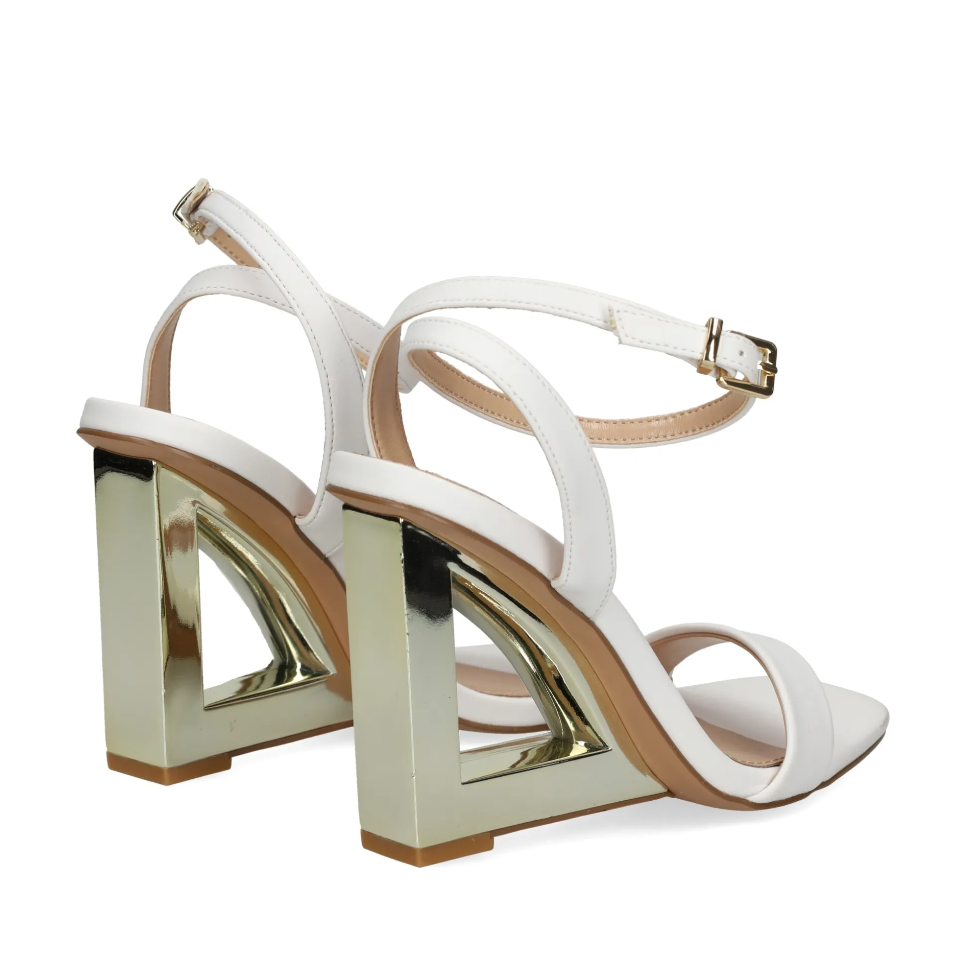 EXE Sandalias cuña de Mujer ELYSIA-391 BLANCO