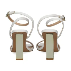 EXE Sandalias cuña de Mujer ELYSIA-391 BLANCO