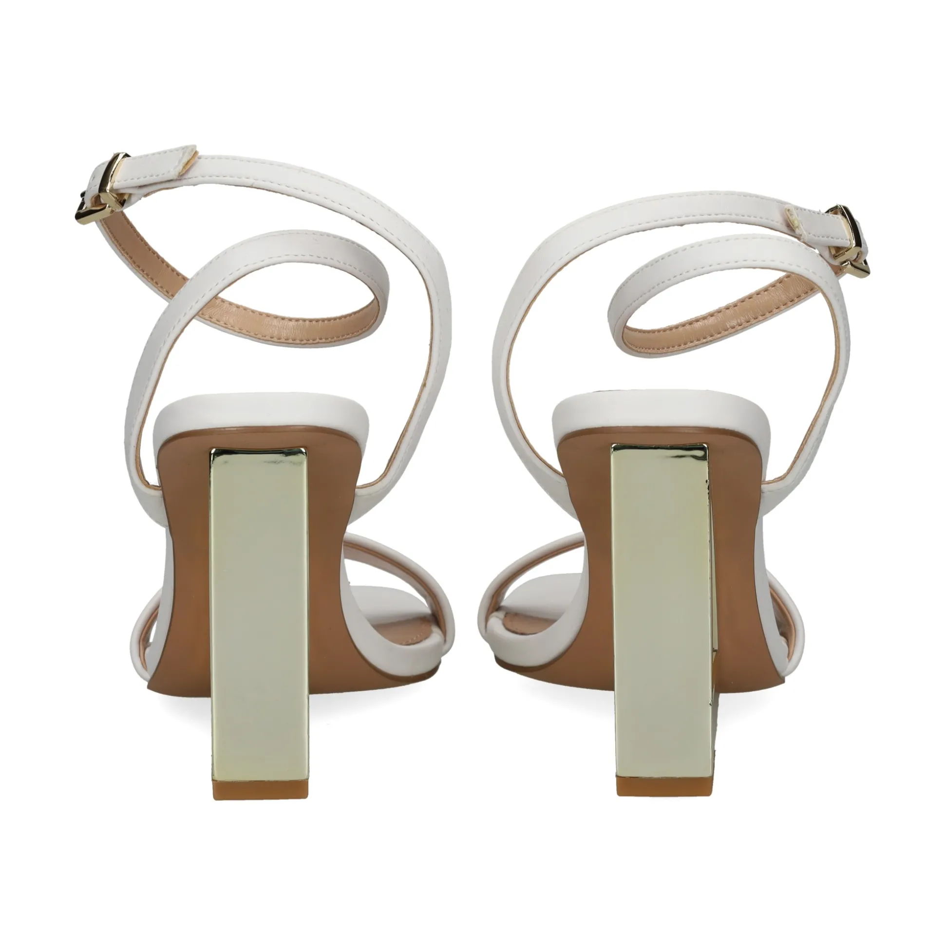 EXE Sandalias cuña de Mujer ELYSIA-391 BLANCO