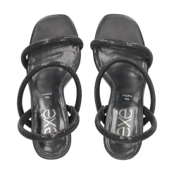 EXE Sandalias cuña de Mujer MAGGIE-834 NEGRO