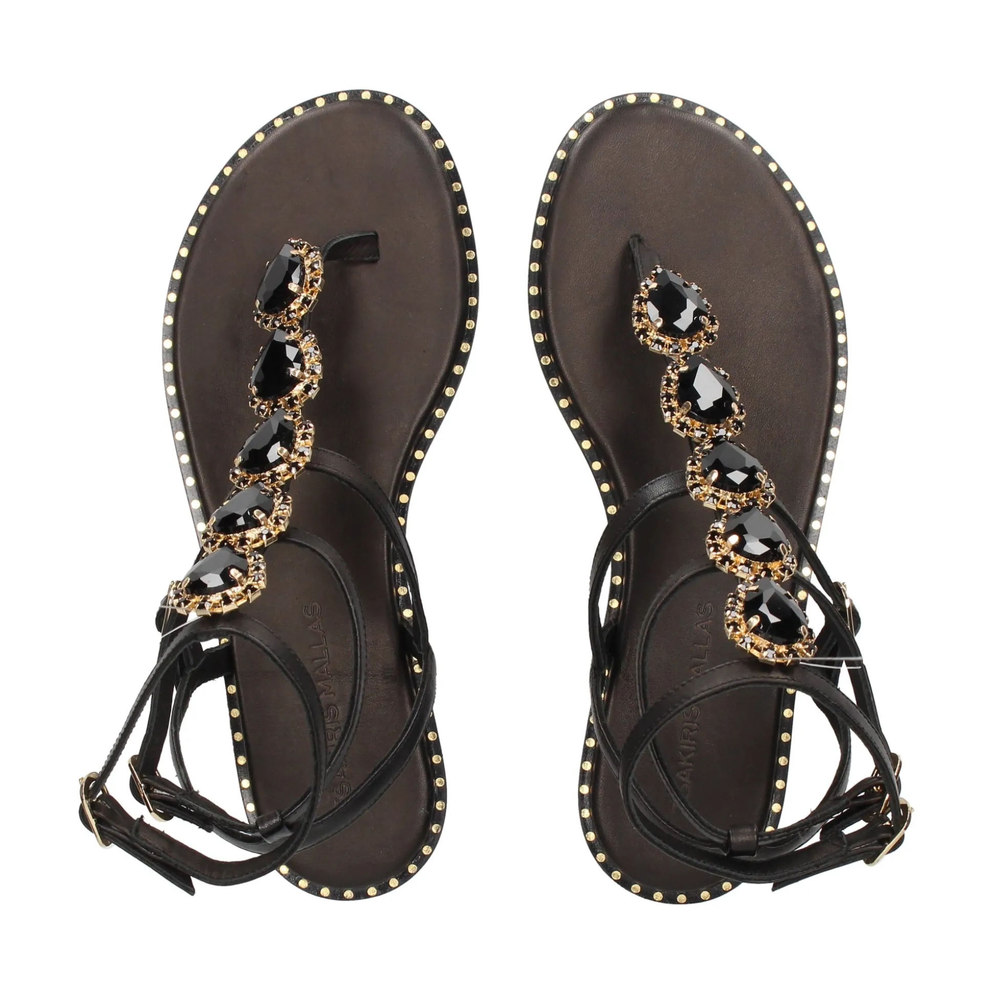 EXE Sandalias planas de Mujer 590 IRENE NEGRO