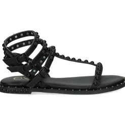 EXE Sandalias planas de Mujer VF239D-78 NEGRO