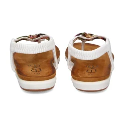 EXE Sandalias planas de Mujer F8043-EX4 BLANCO