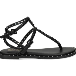 EXE Sandalias planas de Mujer VF239-82 NEGRO