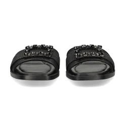 EXE Sandalias planas de Mujer DORETA-488 NEGRO