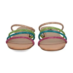 EXE Sandalias planas de Mujer AMELIA-669 MULTICOLOR