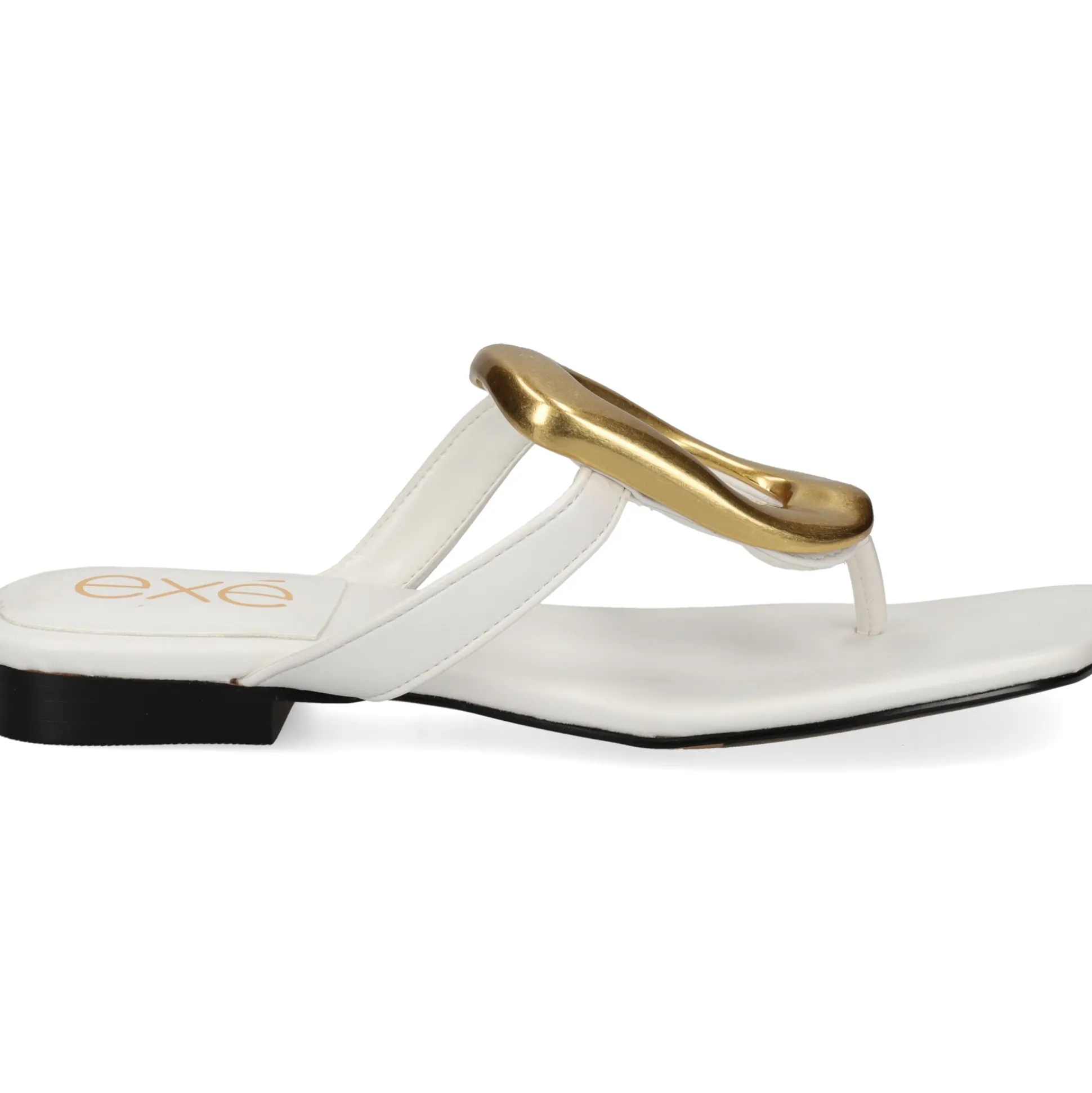 EXE Sandalias planas de Mujer STORM-268 BLANCO