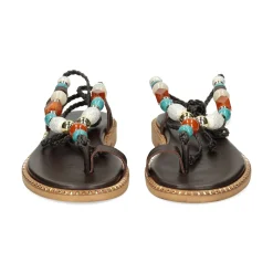 EXE Sandalias planas de Mujer 608 ITHAKI MARRON