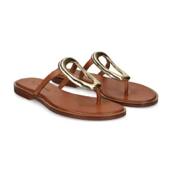 EXE Sandalias planas de Mujer 517 CHIOS TAN