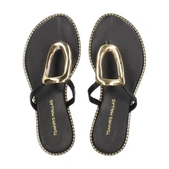 EXE Sandalias planas de Mujer 517 CHIOS NEGRO