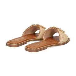 EXE Sandalias planas de Mujer DORETA-488 BEIGE