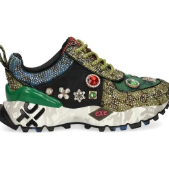 EXE Zapatillas de Mujer SY24-6 GREEN BLACK