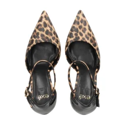EXE Zapatos de tacón alto PARIS-817 LEOPARD BLACK